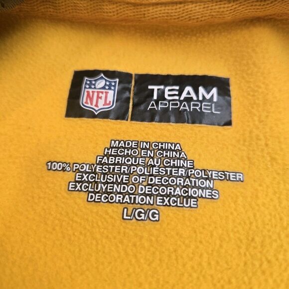 Pittsburgh Steelers Yellow Hoodie – NFL Team Apparel, Size L - Picture 6 of 9